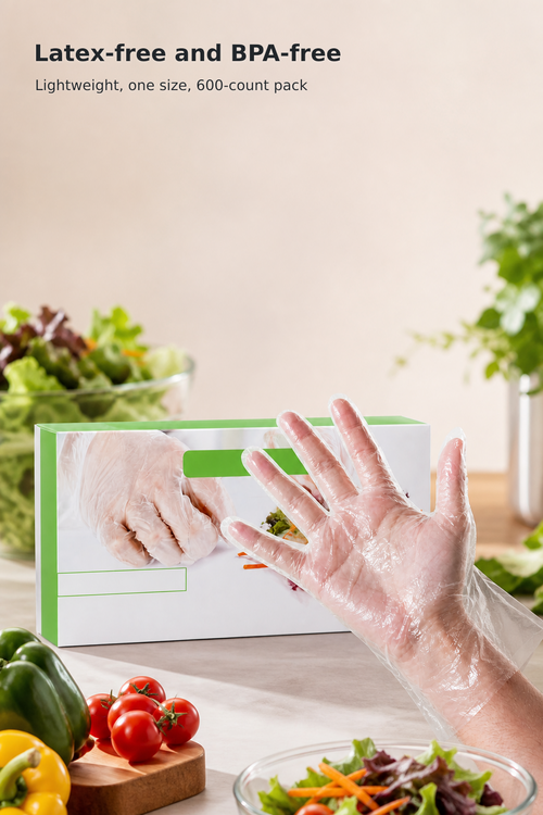 600-Count Disposable Poly Gloves